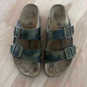 Birkenstock Green Camouflage Arizona Sandal 40